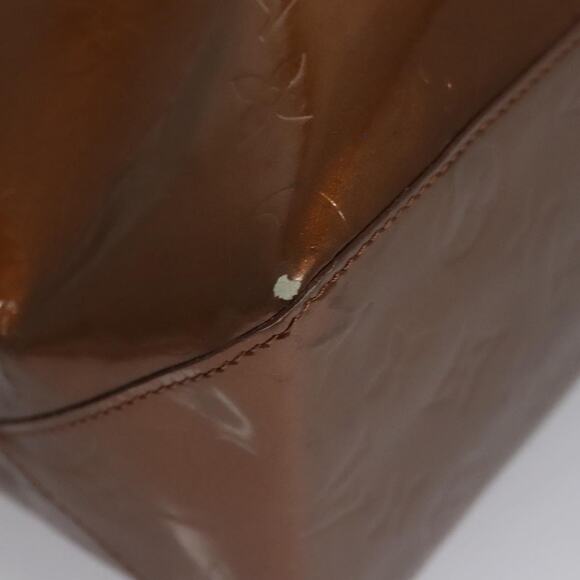 LOUIS VUITTON Monogram Vernis Reade MM Hand Bag Bronze M91143 - Picture 15 of 16